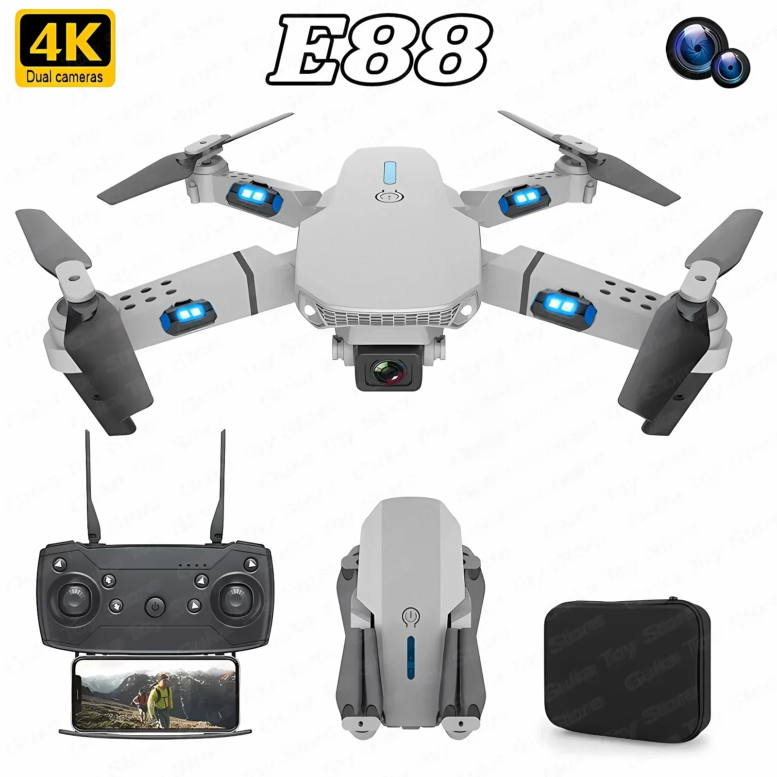 Drone Battery Box - E88 Pro WIFI FPV Drone Geniş