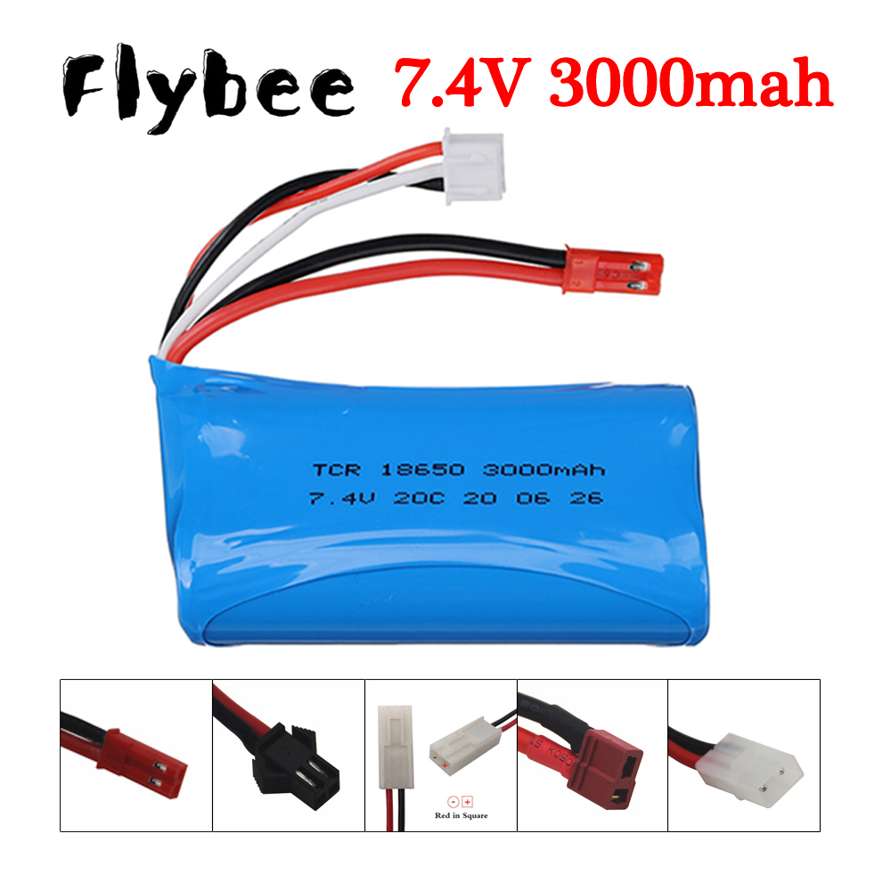 Drone Battery Lipo - 7.4 V 3000 mAh 18650 Li-ion