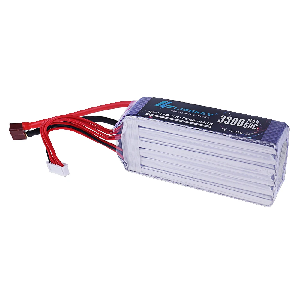 Yepyeni 3300mah 22.2V 60C 6S L - Drone Battery Lipo incelemesi ve fiyatı