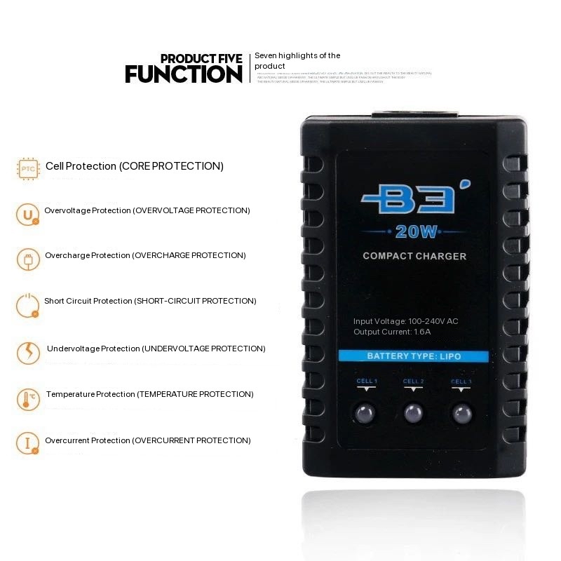B3 20W basit dengeli şarj ciha - Drone Battery 3S incelemesi ve fiyatı