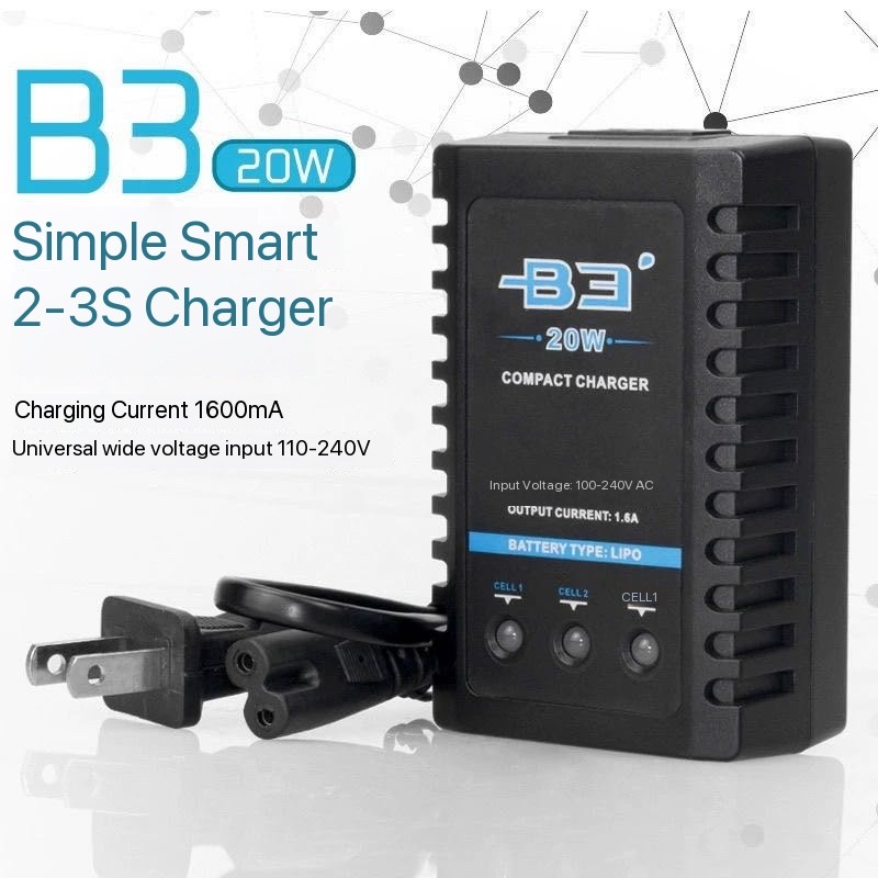 B3 20W basit dengeli şarj ciha - Drone Battery 3S incelemesi ve fiyatı