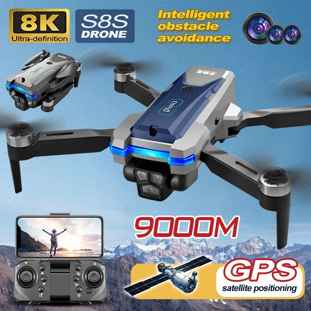 S8S GPS Drone 5G Wifi 8K HD çi - Drone Battery Box incelemesi ve fiyatı